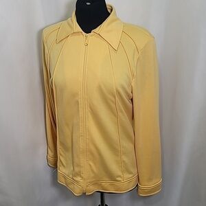 3/$30 PICADILLY made in Canada Cotton Blend Zip Up Collar Jacket